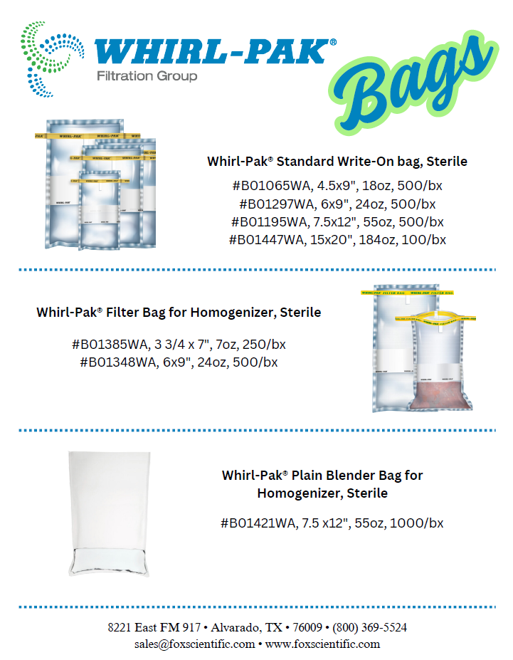 Whirl-Pak Bags